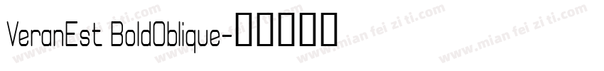 VeranEst BoldOblique字体转换